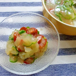 トマトとピーマンのゼリー寄せ❤コンソメ味